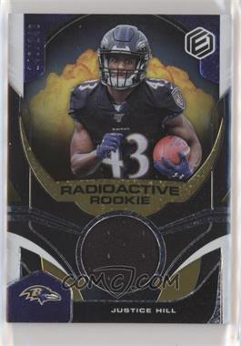 2019 Panini Elements - Radioactive Rookie Materials #RR-30 - Justice Hill /149 [EX to NM]