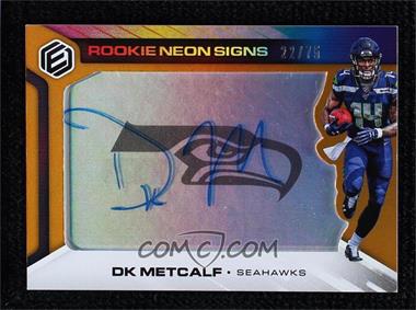 2019 Panini Elements - Rookie Neon Signs - Orange #RNS-DK - DK Metcalf /75