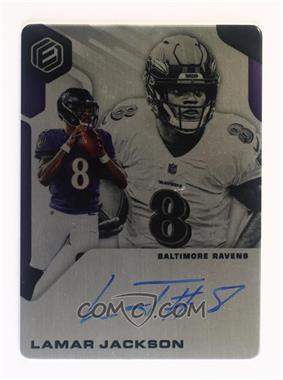 2019 Panini Elements - Signatures - Steel #SS-LJ - Lamar Jackson /25