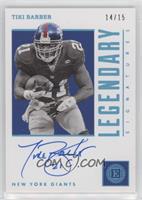 Tiki Barber #/15