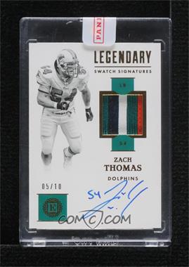 2019 Panini Encased - Legendary Swatch Signatures - Gold #LSS-ZTH - Zach Thomas /10 [Uncirculated]