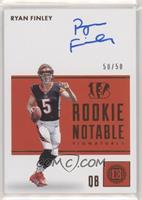 Ryan Finley #/50