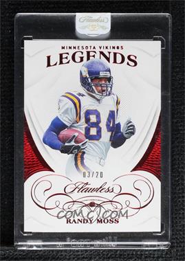 2019 Panini Flawless - [Base] - Ruby #88 - Legends - Randy Moss /20 [Uncirculated]