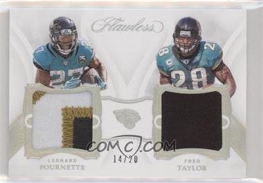 2019 Panini Flawless - Dual Diamond Memorabilia - Silver #DDM13 - Fred Taylor, Leonard Fournette /20