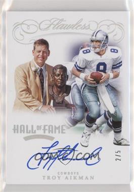 2019 Panini Flawless - Hall of Fame Autographs - Silver #HOF-TA - Troy Aikman /5