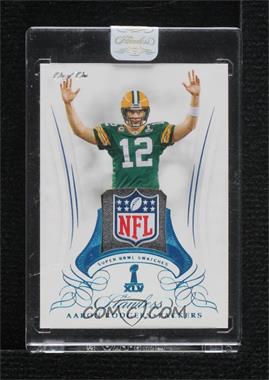 2019 Panini Flawless - Super Bowl Swatches - Platinum #SBXLV - Aaron Rodgers /1 [Uncirculated]