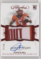 Flawless Rookie Patch Autographs - Justice Hill #/20