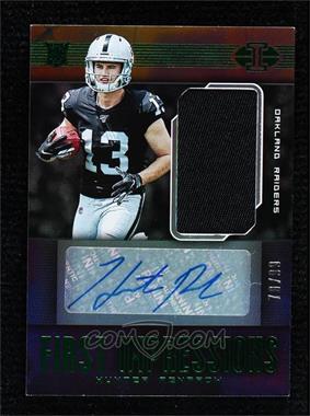 2019 Panini Illusions - [Base] - Green #120 - First Impressions Autographed Memorabilia - Hunter Renfrow /99