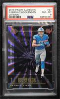 Eric Ebron, T.J. Hockenson [PSA 8 NM‑MT] #/7