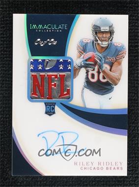 2019 Panini Immaculate Collection - [Base] - NFL Shield #136 - Rookie Patch Autographs - Riley Ridley /1