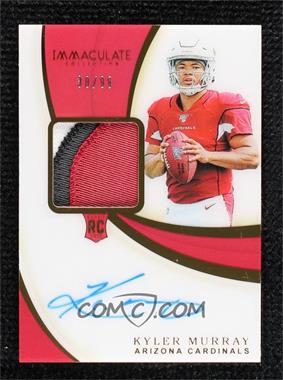 2019 Panini Immaculate Collection - [Base] #102 - Rookie Patch Autographs - Kyler Murray /99