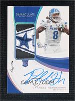 Rookie Patch Autographs - Darrell Henderson #/1