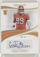 Autographs - Clelin Ferrell #/10