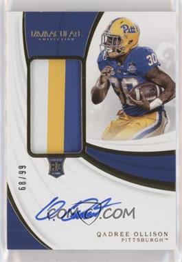 2019 Panini Immaculate Collection Collegiate - [Base] #141 - Rookie Patch Autographs - Qadree Ollison /99