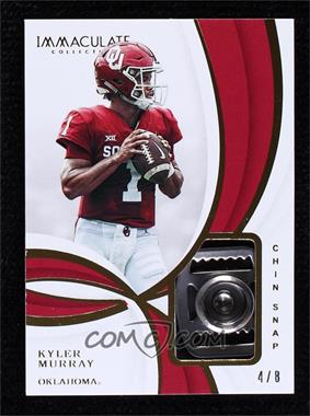 2019 Panini Immaculate Collection Collegiate - Immaculate Chin Snap #2 - Kyler Murray /8