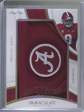 2019 Panini Immaculate Collection Collegiate - Immaculate Jumbos - Team Logos #20 - Josh Jacobs /1