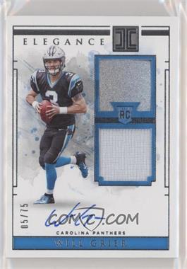 2019 Panini Impeccable - [Base] #105 - Elegance Rookie Autographs - Will Grier /75