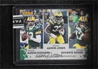 Aaron Rodgers, Aaron Jones, Davante Adams [Uncirculated] #/10