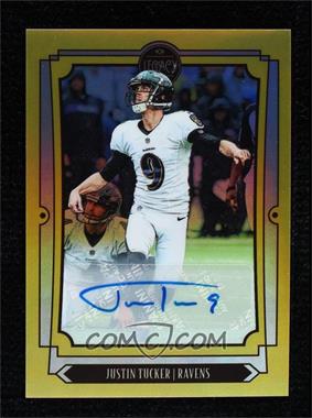 2019 Panini Legacy - [Base] - Premium Edition Penmanship Gold Prizm #9 - Justin Tucker /50