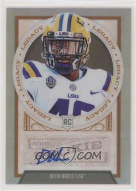 2019 Panini Legacy - [Base] - Premium Edition Penmanship Prizm #160 - Rookies - Devin White