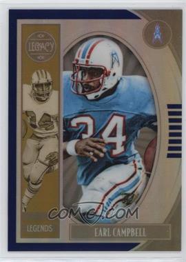 2019 Panini Legacy - [Base] - Premium Edition Sapphire Prizm #101 - Legends - Earl Campbell /50