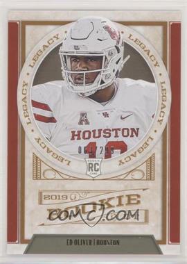 2019 Panini Legacy - [Base] - Red #165 - Rookies - Ed Oliver /299