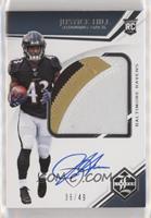 Rookie Patch Autographs Variations - Justice Hill #/49