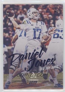 2019 Panini Luminance - [Base] - Blue #132 - Rookie - Daniel Jones /99