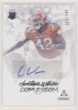 2019 Panini Luminance - Rookie Ink #RI-CW - Christian Wilkins /349