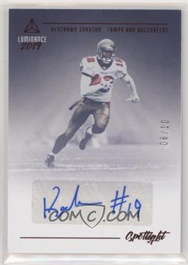 2019 Panini Luminance - Spotlight Signatures - Red #SS-KJ - Keyshawn Johnson /10