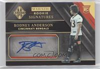 Majestic Rookie Signatures - Rodney Anderson [EX to NM] #/10