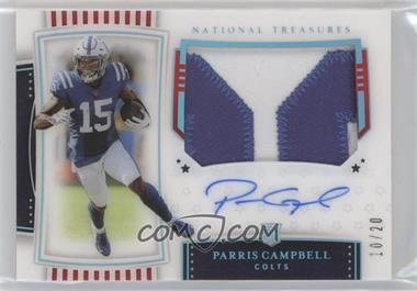 2019 Panini National Treasures - [Base] - 1st Off the Line Stars & Stripes #177 - Rookie Patch Autographs - Parris Campbell /20