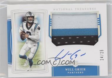 2019 Panini National Treasures - [Base] - Holo Silver #169 - Rookie Patch Autographs - Will Grier /25