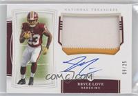 Rookie Patch Autographs - Bryce Love #/25