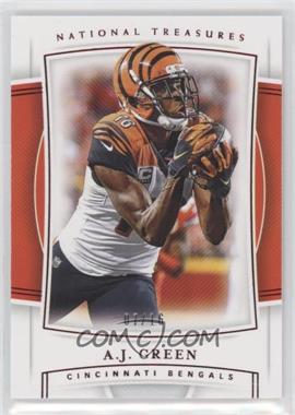 2019 Panini National Treasures - [Base] - Jersey Number Red #63 - A.J. Green /16