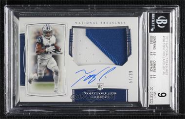 2019 Panini National Treasures - [Base] #196 - Rookie Patch Autographs - Tony Pollard /99 [BGS 9 MINT]