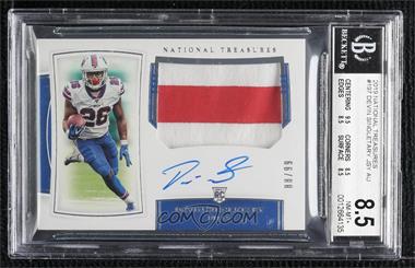 2019 Panini National Treasures - [Base] #197 - Rookie Patch Autographs - Devin Singletary /99 [BGS 8.5 NM‑MT+]
