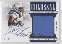 2020 National Treasures Update - Melvin Gordon #/49