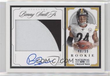 2019 Panini National Treasures - Crossover Rookie Patch Autographs #CRS-BS - Benny Snell Jr. /99