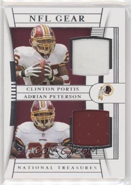 2019 Panini National Treasures - NFL Gear Combo Materials #CM-16 - Adrian Peterson, Clinton Portis /75