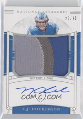 2019 Panini National Treasures - Rookie Material Signatures RPS - Holo Silver #RMS-TJ - 2020 National Treasures Update - T.J. Hockenson /25