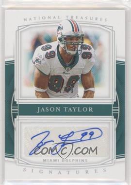 2019 Panini National Treasures - Signatures - Holo Silver #S-JT - Jason Taylor /10