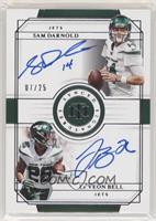 Le'Veon Bell, Sam Darnold #/25