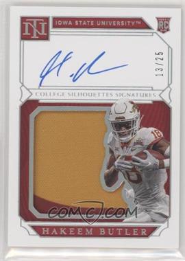 2019 Panini National Treasures Collegiate - [Base] - Silver #123 - College Materials Signatures - Hakeem Butler /25