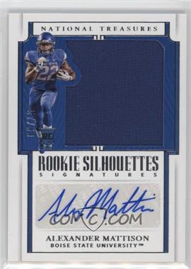 2019 Panini National Treasures Collegiate - [Base] #155 - Rookie Silhouettes Signatures - Alexander Mattison /99