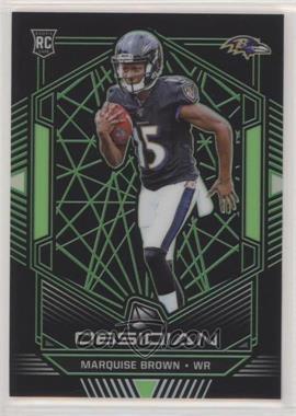 2019 Panini Obsidian - [Base] - Electric Etch Green #120 - Rookies - Marquise Brown /25