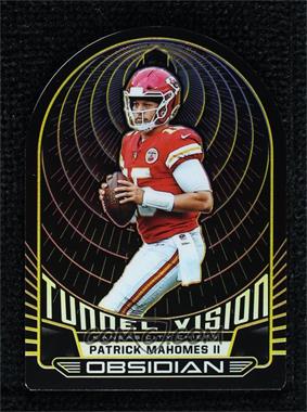 2019 Panini Obsidian - Tunnel Vision - Electric Etch Yellow #TV-15 - Patrick Mahomes II /10