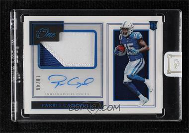 2019 Panini One - [Base] - Blue #123 - Premium Rookie Patch Autographs - Parris Campbell /49 [Uncirculated]