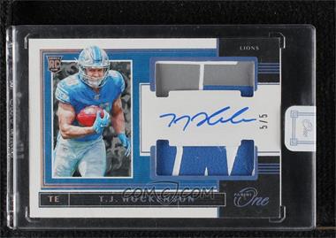 2019 Panini One - [Base] - Platinum #40 - Rookie Dual Patch Autographs - T.J. Hockenson (2020 Panini One Update) /5 [Uncirculated]