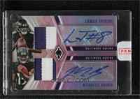 Lamar Jackson, Marquise Brown [Uncirculated] #/15